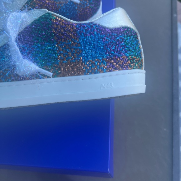 P448 Sneaker new NEWin BOX 37 plaid metallic - Picture 13 of 16